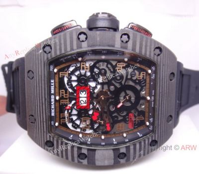 RICHARD MILLE AUTOMATIC RED AND BLACK WATCH